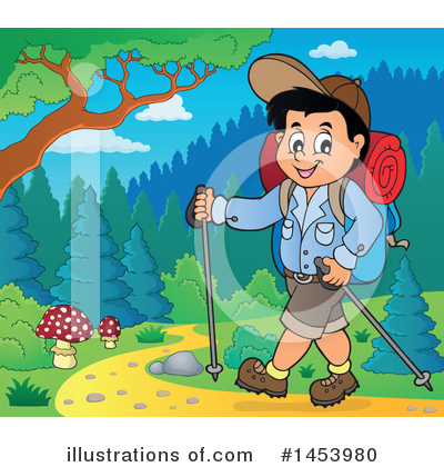Royalty-Free (RF) Hiking Clipart Illustration by visekart - Stock Sample #1453980