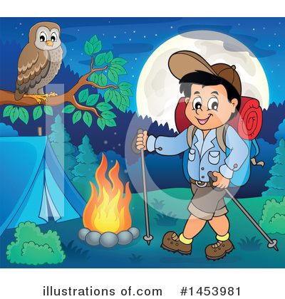 Royalty-Free (RF) Hiking Clipart Illustration by visekart - Stock Sample #1453981