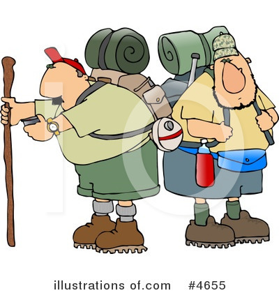 Royalty-Free (RF) Hiking Clipart Illustration by djart - Stock Sample #4655