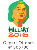 Hillary Clinton Clipart #1366786 by patrimonio