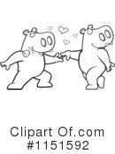 Hippo Clipart #1151592 by Cory Thoman