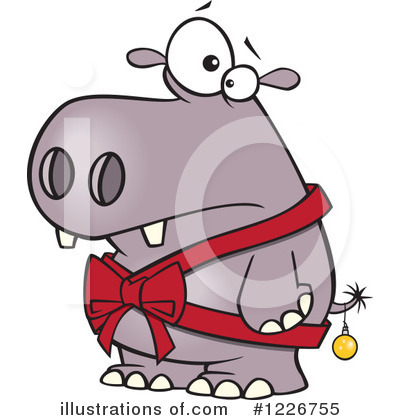 Royalty-Free (RF) Hippo Clipart Illustration by toonaday - Stock Sample #1226755