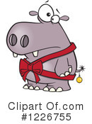 Hippo Clipart #1226755 by toonaday