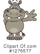 Hippo Clipart #1276577 by Dennis Holmes Designs