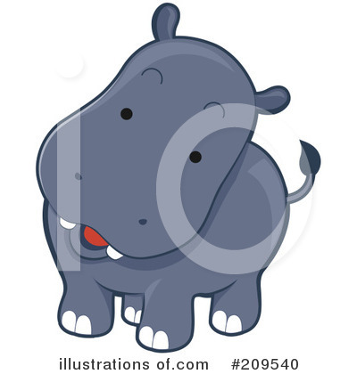 Hippos Clipart #209540 by BNP Design Studio