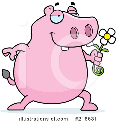 Royalty-Free (RF) Hippo Clipart Illustration by Cory Thoman - Stock Sample #218631