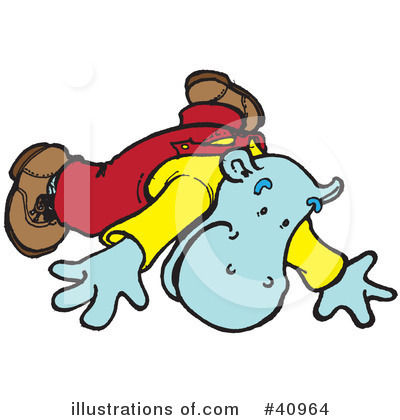 Royalty-Free (RF) Hippo Clipart Illustration by Snowy - Stock Sample #40964