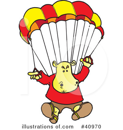 Parachute Clipart #40970 by Snowy