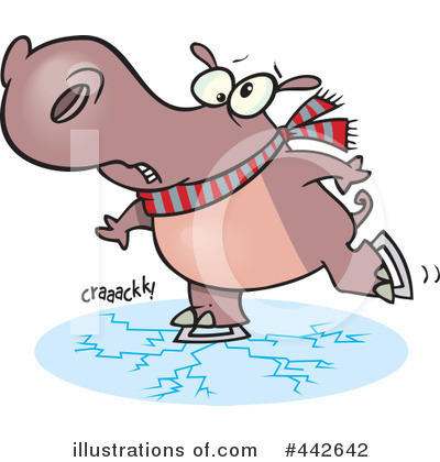 Royalty-Free (RF) Hippo Clipart Illustration by toonaday - Stock Sample #442642