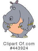Hippo Clipart #443924 by toonaday