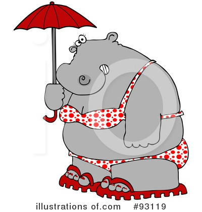 Royalty-Free (RF) Hippo Clipart Illustration by djart - Stock Sample #93119
