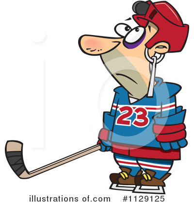 Royalty-Free (RF) Hockey Clipart Illustration by toonaday - Stock Sample #1129125