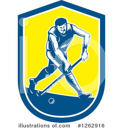 Royalty-Free (RF) Hockey Clipart Illustration by patrimonio - Stock Sample #1262916