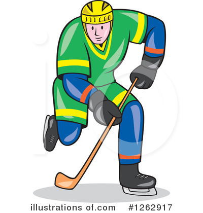 Royalty-Free (RF) Hockey Clipart Illustration by patrimonio - Stock Sample #1262917