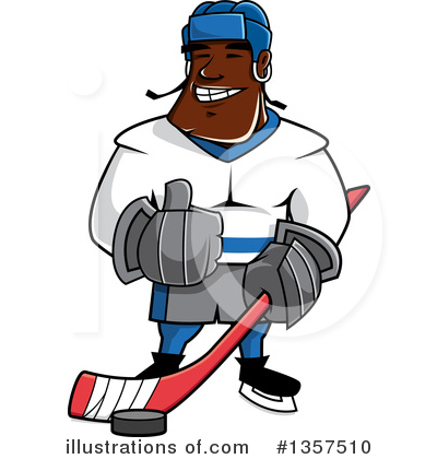 Hockey Player Clipart #1357510 by Vector Tradition SM