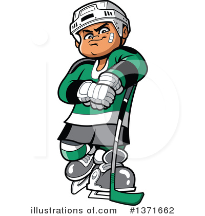 Royalty-Free (RF) Hockey Clipart Illustration by Clip Art Mascots - Stock Sample #1371662