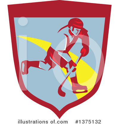 Royalty-Free (RF) Hockey Clipart Illustration by patrimonio - Stock Sample #1375132