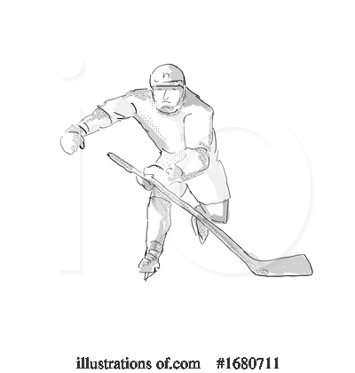 Royalty-Free (RF) Hockey Clipart Illustration by patrimonio - Stock Sample #1680711