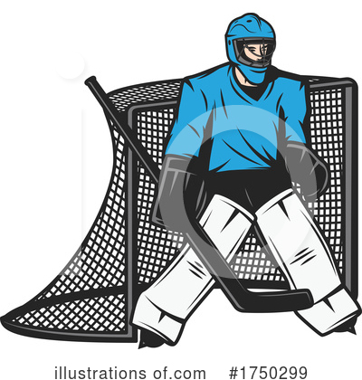 Hockey Player Clipart #1750299 by Vector Tradition SM