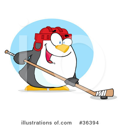 Royalty-Free (RF) Hockey Clipart Illustration by Hit Toon - Stock Sample #36394