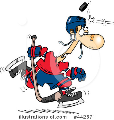 Royalty-Free (RF) Hockey Clipart Illustration by toonaday - Stock Sample #442671