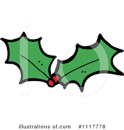 Royalty-Free (RF) Holly Clipart Illustration by lineartestpilot - Stock Sample #1117778