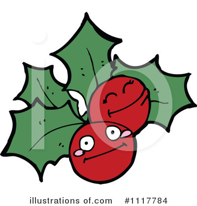 Royalty-Free (RF) Holly Clipart Illustration by lineartestpilot - Stock Sample #1117784