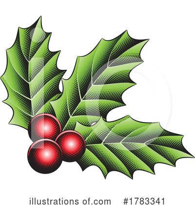 Royalty-Free (RF) Holly Clipart Illustration by cidepix - Stock Sample #1783341