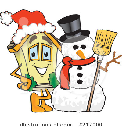 Royalty-Free (RF) Home Mascot Clipart Illustration by Mascot Junction - Stock Sample #217000