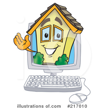 Home Mascot Clipart #217010 by Mascot Junction