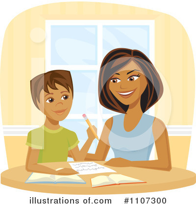 Studying Clipart #1107300 by Amanda Kate
