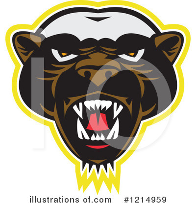 Royalty-Free (RF) Honey Badger Clipart Illustration by patrimonio - Stock Sample #1214959