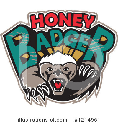 Royalty-Free (RF) Honey Badger Clipart Illustration by patrimonio - Stock Sample #1214961