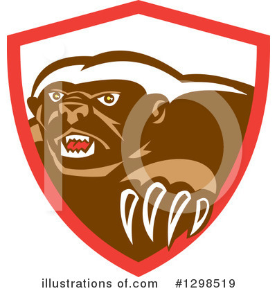 Royalty-Free (RF) Honey Badger Clipart Illustration by patrimonio - Stock Sample #1298519