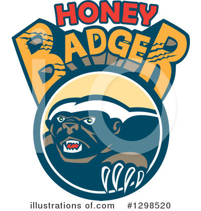 Honey Badger Clipart #1298520 by patrimonio
