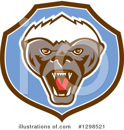 Royalty-Free (RF) Honey Badger Clipart Illustration by patrimonio - Stock Sample #1298521