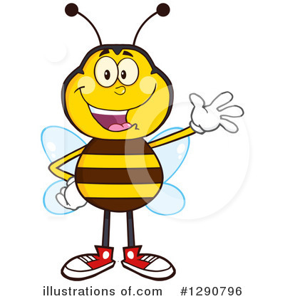 Bees Clipart #1290796 by Hit Toon