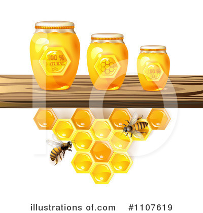 Royalty-Free (RF) Honey Clipart Illustration by merlinul - Stock Sample #1107619