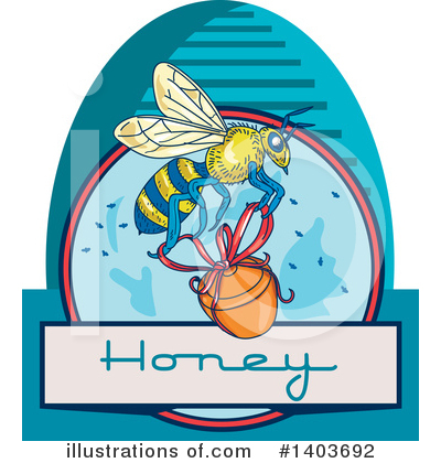 Royalty-Free (RF) Honey Clipart Illustration by patrimonio - Stock Sample #1403692