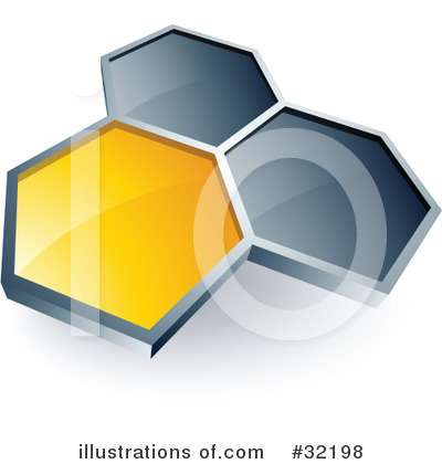 Royalty-Free (RF) Honeycomb Clipart Illustration by beboy - Stock Sample #32198