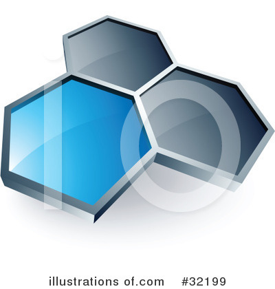 Hexagons Clipart #32199 by beboy