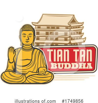 Buddha Clipart #1749856 by Vector Tradition SM