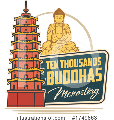 Buddhism Clipart #1749863 by Vector Tradition SM