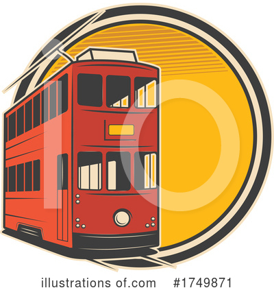 Double Decker Clipart #1749871 by Vector Tradition SM