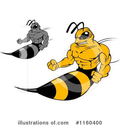Royalty-Free (RF) Hornet Clipart Illustration by Vector Tradition SM - Stock Sample #1160400