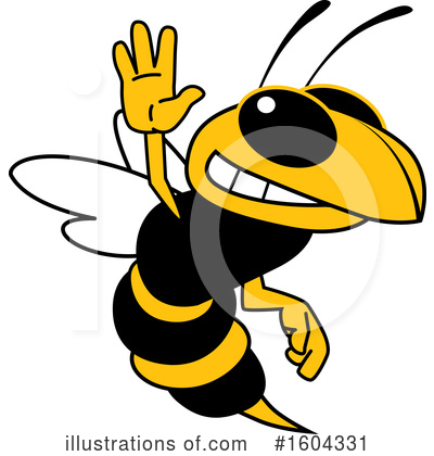 Royalty-Free (RF) Hornet Clipart Illustration by Mascot Junction - Stock Sample #1604331