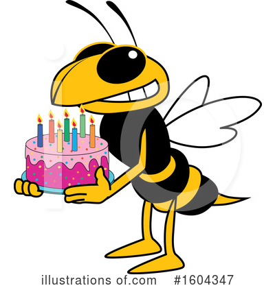 Yellow Jacket Clipart #1604347 by Mascot Junction