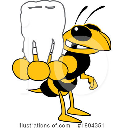 Yellow Jacket Clipart #1604351 by Mascot Junction
