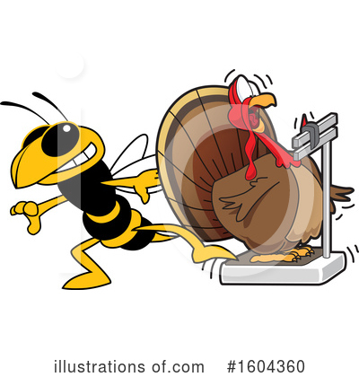Yellow Jacket Clipart #1604360 by Mascot Junction
