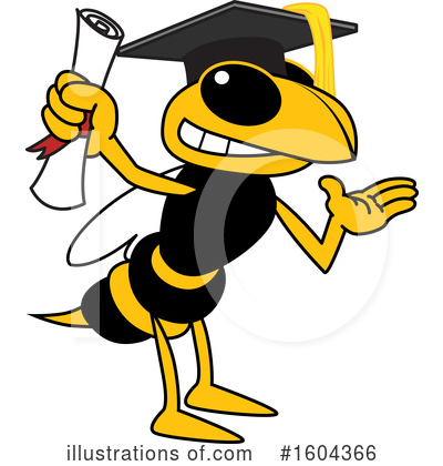 Yellow Jacket Clipart #1604366 by Mascot Junction
